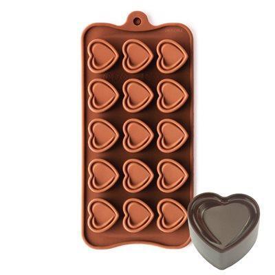 Creative Heart Chocolate Molds, 8/15 Cavities Silicone Mold, DIY Cake  Topper Accessories 3D Decoration Baking Moulds Tools