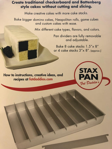 Checkerboard (Battenberg) Cake Pan Set 3 Pans With Batter Divider Complete