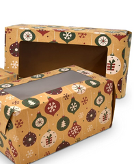 Christmas Bakery Boxes - Bread 9"x5"x4.5" 24ct - Bulk