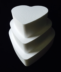 Cake Dummy - Heart all sizes - 4" height