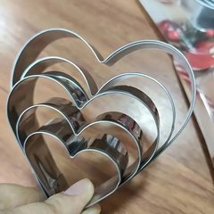 cookie Cutter - Heart 5pc set