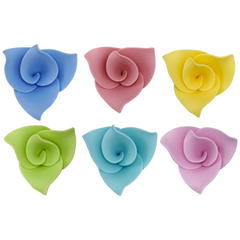 Pastel Origami Flowers Sweet Décor® Edible Decorations - 6 ct