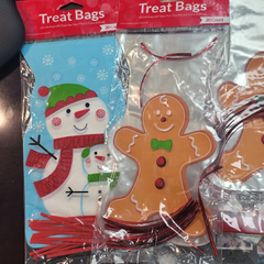 Christmas Cellophane Treat bags - 20ct