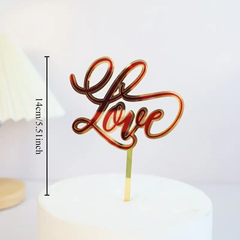 valentine Acrylic Cake Topper