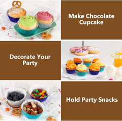 White Foil Cupcake Liners - 500ct - bulk