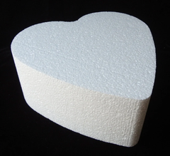 Cake Dummy - Heart all sizes - 4" height