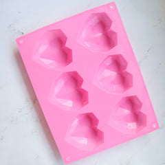 SMALL GEOMETRICAL HEART MOLD