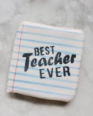 Best Teacher Ever Cookie Stencil | Cake Craft Shoppe, LLC