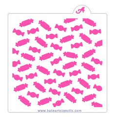 Candy Pattern Stencil