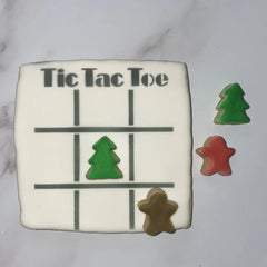 Christmas Tic Tac Toe Cookie Decorating Set