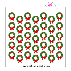 Christmas Wreath Pattern Stencil Set