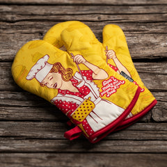 Don't Make Me Poison Your Food Oven Mitts And Potholder Set