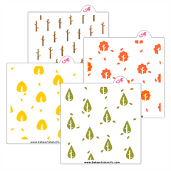 Fall Forest Cookie Stencil Set