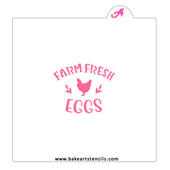 Farm Fresh Eggs Stencil