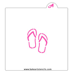 Flip Flops Cookie Stencil