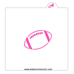 Football Cookie Stencil