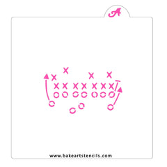 Football Play Cookie Stencil