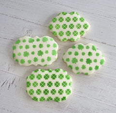 Clover Pattern Cookie Stencil