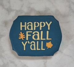 Happy Fall Y'all Cookie Stencil