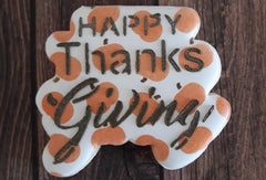 Happy Thanksgiving Cookie Stencil