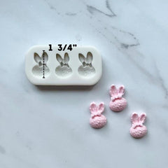 MINI BUNNIES WITH BOW TRIO MOLD