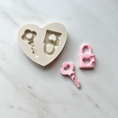 HEART LOCK & KEY MOLD