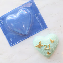 PLAIN HEART CHOCOLATE MOLD (3-PART)