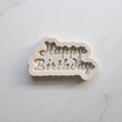 HAPPY BIRTHDAY PLAQUE MOLD