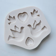 DOVE AND HEARTS MOLD