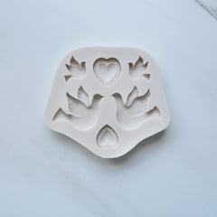 DOVE AND HEARTS MOLD