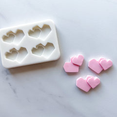 GEOMETRIC HEART DUO MOLD