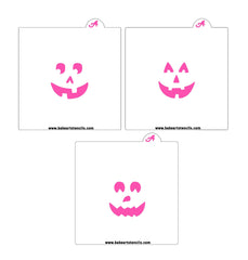 Jack O Lantern Cookie Stencil Set