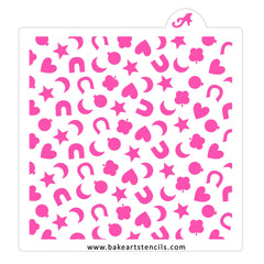 Lucky Marshmallows Pattern Stencil