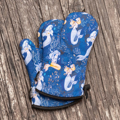 Magical Mermaid Oven Mitts And Potholder Set