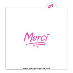 Merci Cookie Stencil