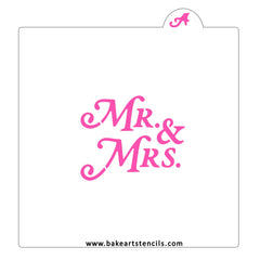 Mr and Mrs Cookie Stencil