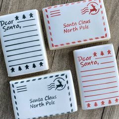 North Pole Envelope Cookie Stencil