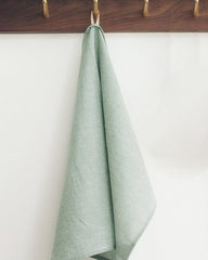 Green Plaid Washed Cotton Napkin