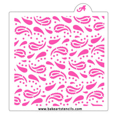 Paisley Pattern Cookie Stencil