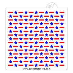 Patriotic Stars Pattern Stencil Set