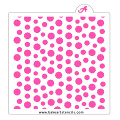 Puffy Polka Dots Cookie Stencil