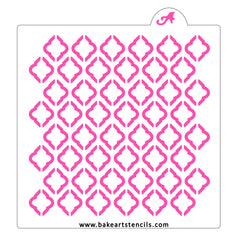 Quatrefoil Small Pattern Stencil