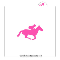 Racing Horse Cookie Stencil