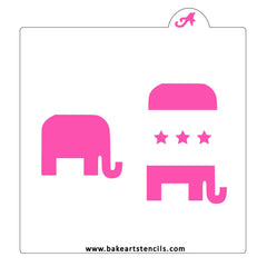 Republican Elephant Stencil Set