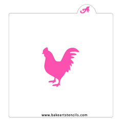 Rooster Cookie Stencil