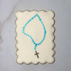 Rosary Beads Cookie Stencil