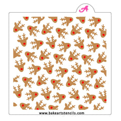 Rudolph Reindeer Pattern Stencil Set