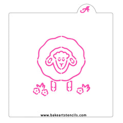 Sheep PYO Cookie Stencil