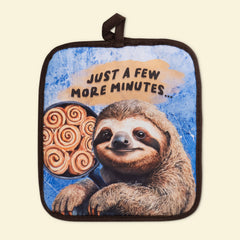 Sloth Just A Few More Minutes Oven Mitts And Potholder Set