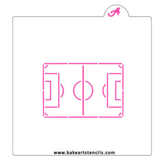 Soccer Field Cookie Stencil